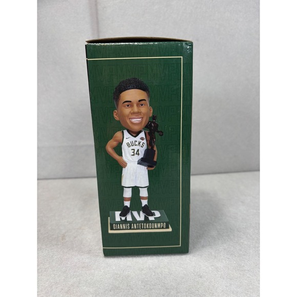 New in Box MVP Giannis Antetokounmpo 2019 Milwaukee Bucks Bobblehead SGA 12/6/19 - Picture 4 of 6